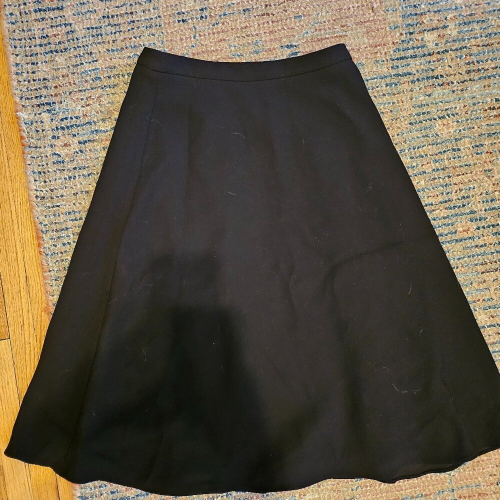 Black swing skirt